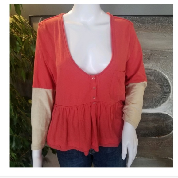 Free People Heart of Mine Colorblock Cotton Top - Picture 3 of 5